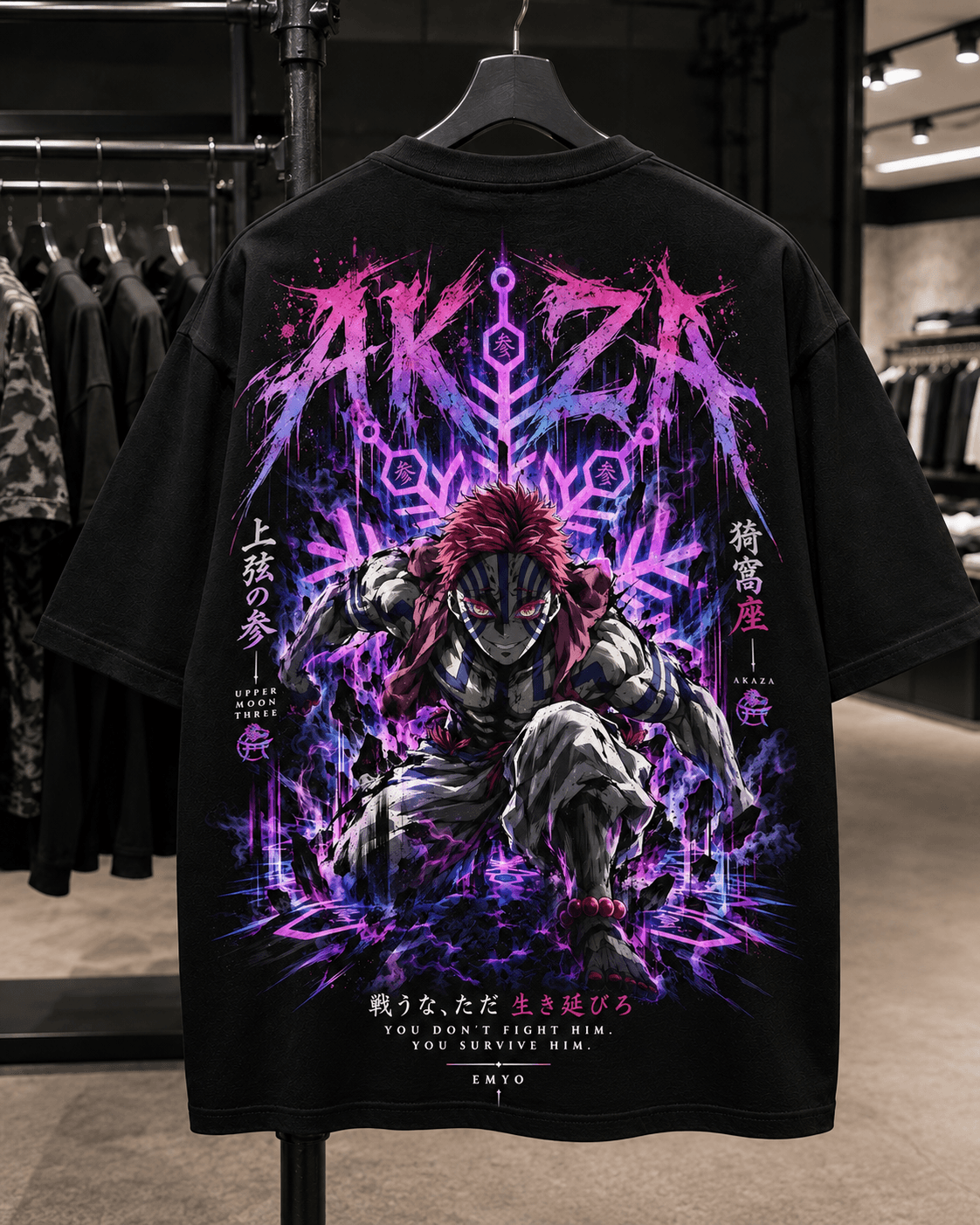 Akaza Blood Art Premium Tee miniatura 2