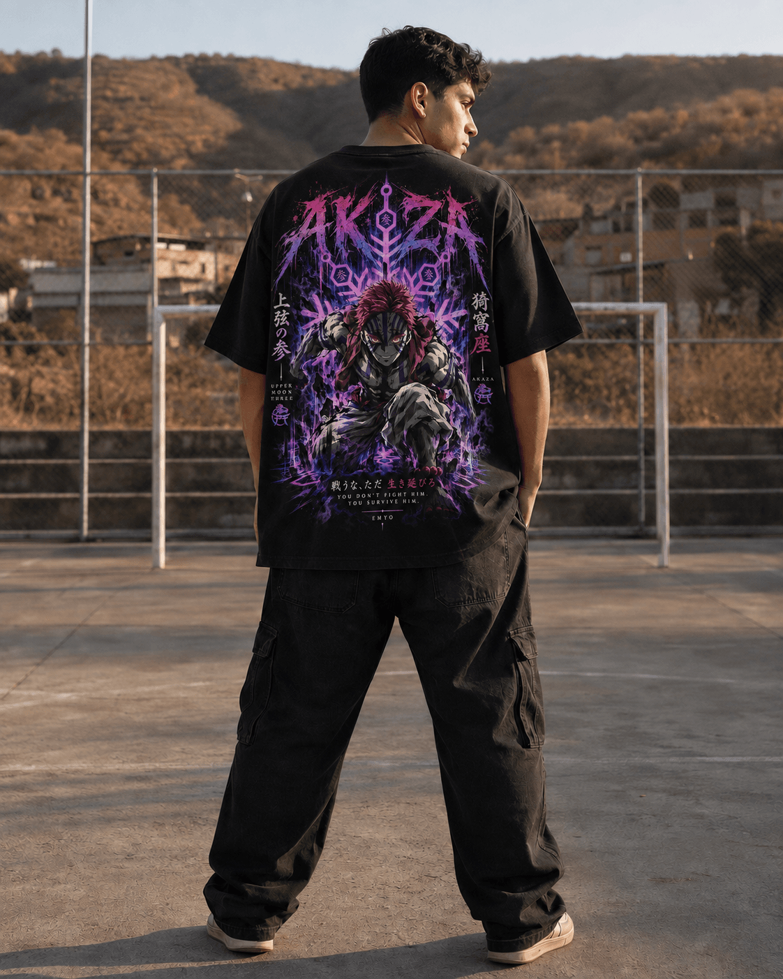 Akaza Blood Art Premium Tee miniatura 4