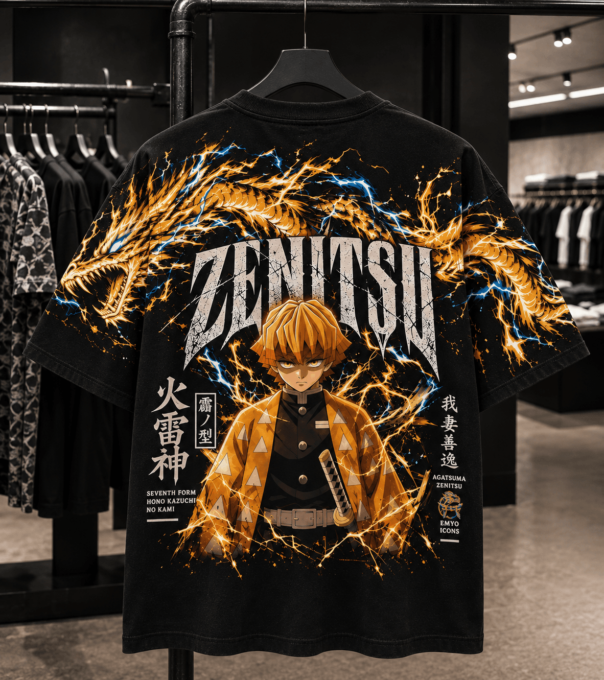 Zenitsu Thunder Icons Tee miniatura 2